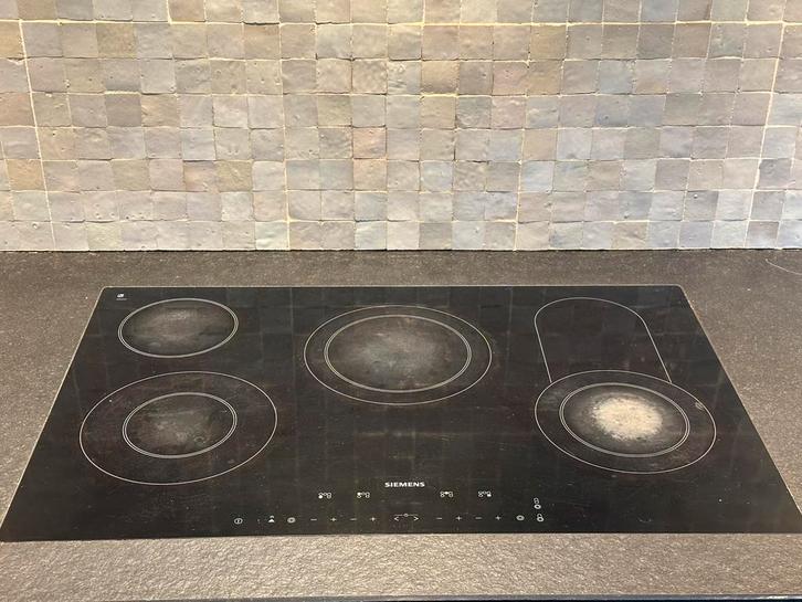 Electrische kookplaat voor vlak inbouw Siemens., Elektronische apparatuur, Kookplaten, Gebruikt, Inbouw, Keramisch, 4 kookzones