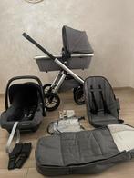 Dubatti One Black/Grey Kinderwagen 3-in-1 Complete Set, Ophalen, Voetenzak, Babygeluk, Babygelukjasara@outlook.be