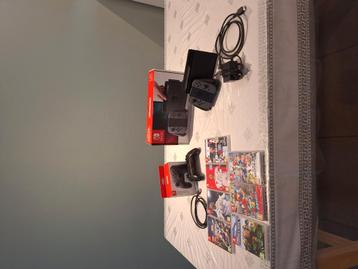 Nintendo Switch met Pro Controller en 7 games, Enlèvement, Utilisé, Switch Original, Avec jeux