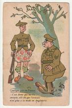 Militaria Humour C'est Betty qui a envoyée jupe écossaise, Collections, Cartes postales | Thème, Autres thèmes, Non affranchie