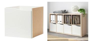 Diverse inzetten KALLAX-kast, wit, Enlèvement, Comme neuf