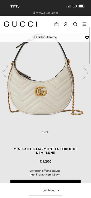 Gucci mini sac Marmont (nieuwstaat met doos en bon) beschikbaar voor biedingen
