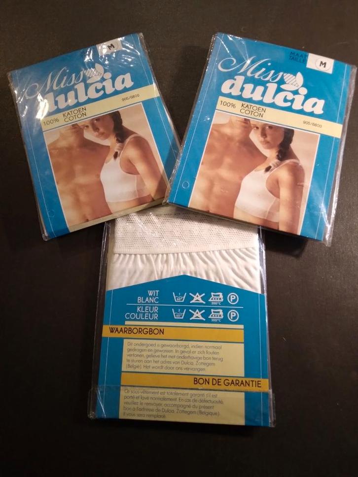 3 BH-topjes ´dulcia´ maat M, nieuw, 10 euro voor 3 stuks, Vêtements | Femmes, Sous-vêtements & Lingerie, Soutien-gorge, Blanc