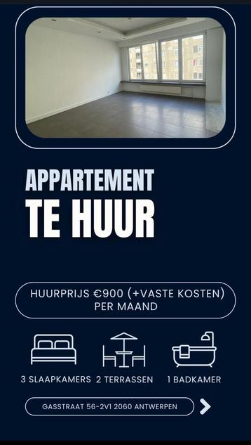 Appartement te huur 2060 beschikbaar voor biedingen
