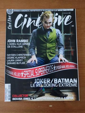 Magazines Ciné-Live Stallone John Rambo., Enlèvement, Comme neuf
