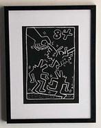 Keith Haring: slechte tekening. Verkocht met premium frame, Antiek en Kunst, Ophalen of Verzenden