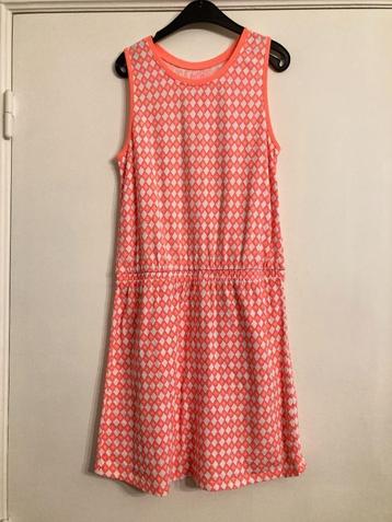 Fluo roze/oranje jurkje - Hema - maat 146/152 beschikbaar voor biedingen