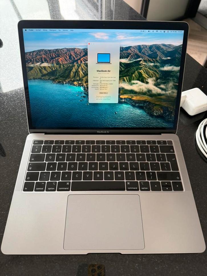 Macbook Air Retina late 2018 128gb SSD, Computers en Software, Apple Macbooks, Zo goed als nieuw, MacBook Air, 13 inch, Minder dan 2 Ghz
