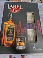 Label 5 scotch whisky coffret 2 verre inclus, Ophalen, Zo goed als nieuw