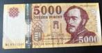 Hongarije, 5000 Forint, 2016, p205a, Los biljet, Verzenden, Hongarije
