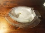 vintage glazen visservies..., Ophalen