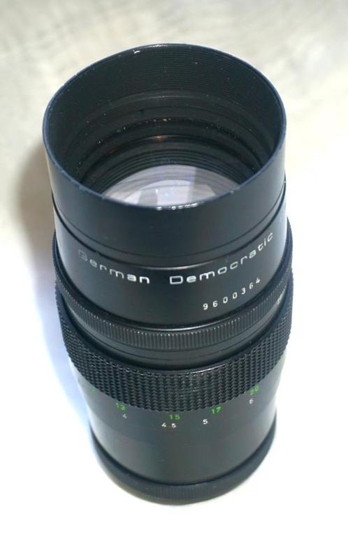 PENTACON 200mm f/4 (15-BLADEN) + mogelijke adapterring, Audio, Tv en Foto, Fotocamera's Analoog, Gebruikt, Spiegelreflex, Overige Merken