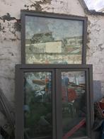 Pvc raam en vaste deur, 120 tot 160 cm, Dubbelglas, 120 tot 160 cm, Zo goed als nieuw