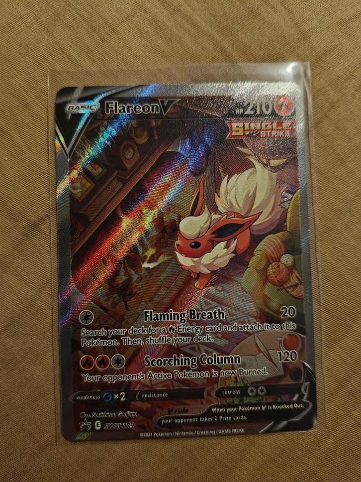 Carte Pokémon Flareon V promo SWSH179  en anglais, Hobby & Loisirs créatifs, Jeux de cartes à collectionner | Pokémon, Neuf, Cartes en vrac