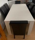 Tafel met 6 stoelen, Huis en Inrichting, Complete eetkamers, Ophalen, Zo goed als nieuw, Modernisme, 4 tot 6 stoelen