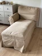 Zetel chaise longue beige 165cmx95cm, gratis, Huis en Inrichting, Ophalen, Gebruikt