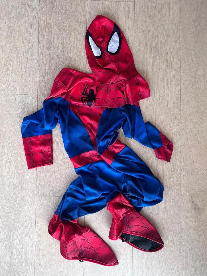 Officieel verkleedpak Spider-man met masker (Marvel), Kinderen en Baby's, Carnavalskleding en Verkleedspullen, Zo goed als nieuw
