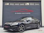 AUDI A5 SPORTBACK 35 TFSI S LINE (150pk) S TR. 2022 76.758km, 4 cilinders, 1984 cc, Zwart, Leder