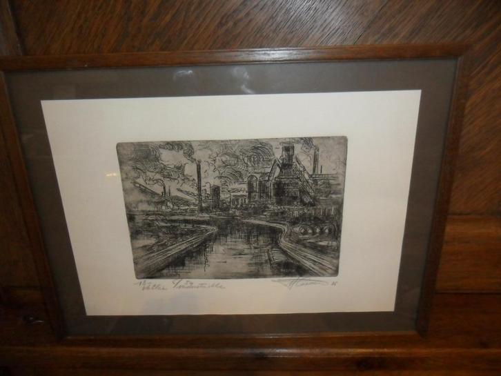 Ets van Marcel Leruth (Herve 1928-2023), Antiek en Kunst, Kunst | Etsen en Gravures, Ophalen of Verzenden