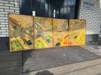 4 x oude Esso reclame platen, Ophalen of Verzenden, Gebruikt, Reclamebord