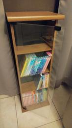 Glazen kast voor boeken, cd's, dvd's., Huis en Inrichting, Woonaccessoires | Cd- en Dvd-rekken, Ophalen, Cd's