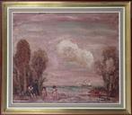 huile sur toile marine signe sylvain lambre, Antiek en Kunst, Ophalen of Verzenden