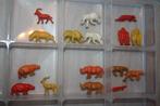 set v 16 zeer oude dieren figuurtjes +- 3 cm, Ophalen of Verzenden, Gebruikt