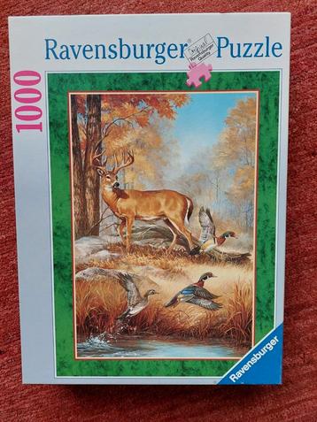 puzzel 1000 st - Ravensburger - bosidylle beschikbaar voor biedingen