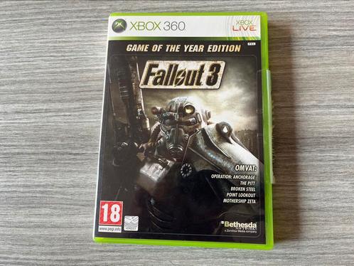 Fallout 3: Game of the Year, Xbox 360, Games en Spelcomputers, Games | Xbox 360, Gebruikt, Role Playing Game (Rpg), 1 speler, Vanaf 18 jaar