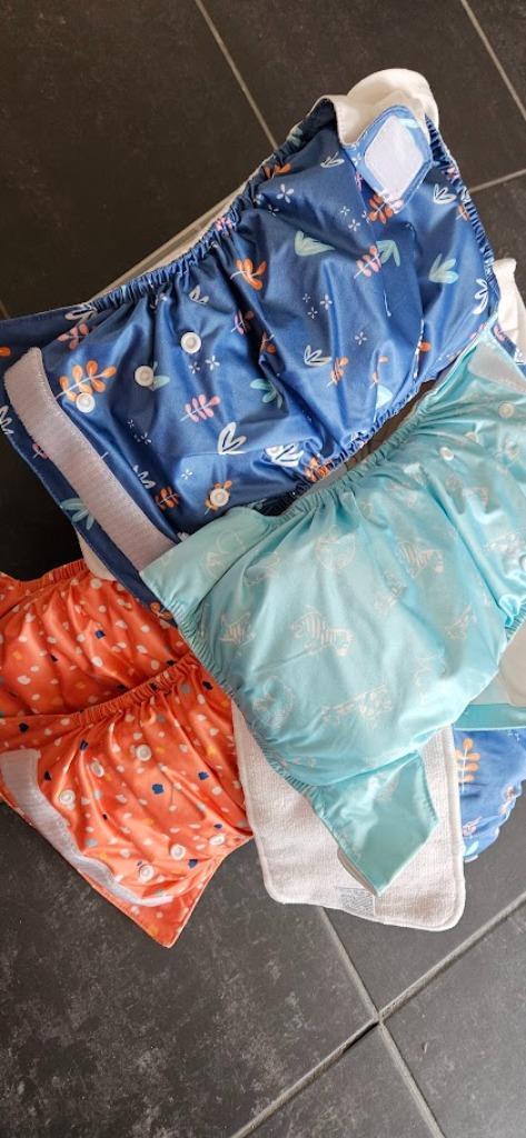 Pakket wasbare luiers, Kinderen en Baby's, Badjes en Verzorging, Gebruikt, Overige typen, Overige merken, Ophalen
