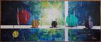 Acrylverf op hout „Planets”, Ophalen