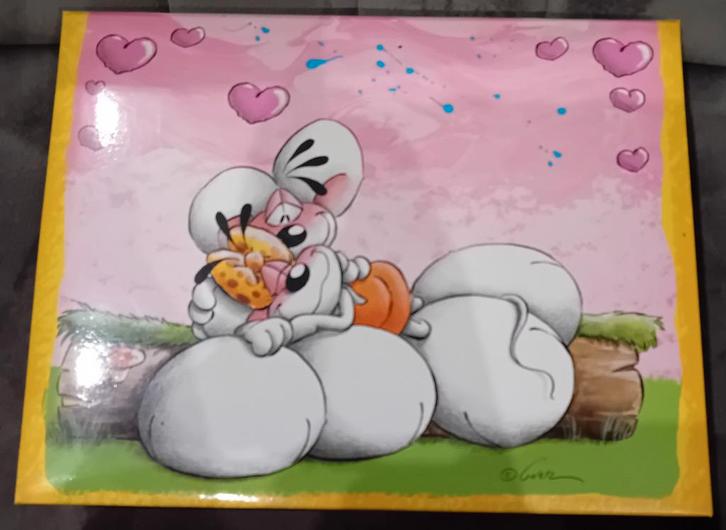 Diddl 70 vierkante blaadjes nummer 34 in schrijfwarenbox, Verzamelen, Diddl, Nieuw, Papier, Kaart of Schrift, Diddl, Ophalen of Verzenden