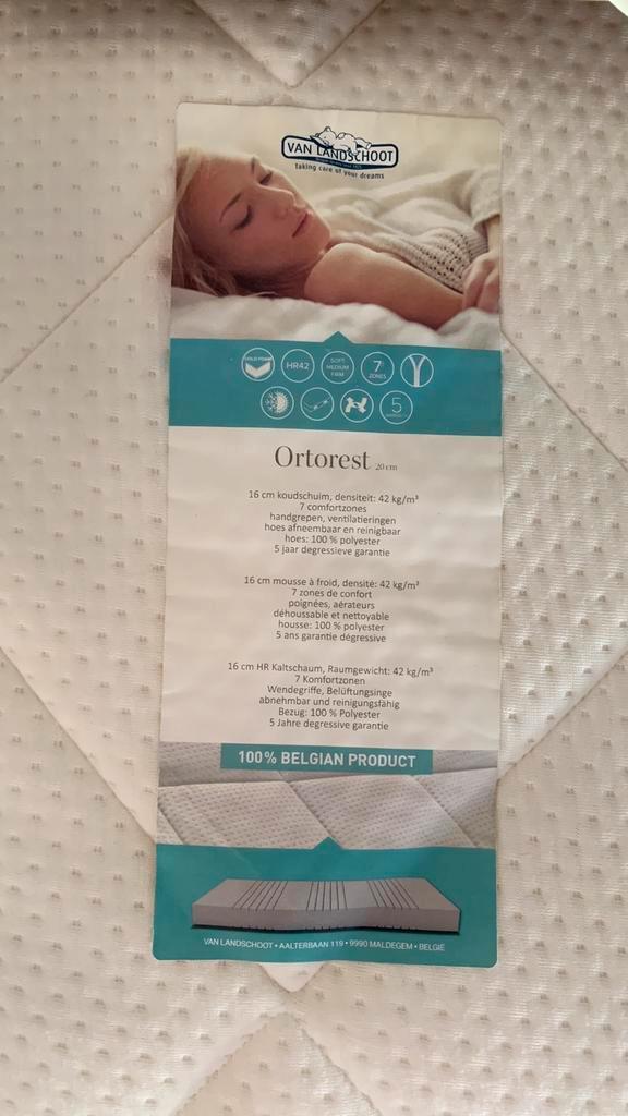 Matras, 1,6 x 2 m, Huis en Inrichting, Slaapkamer | Matrassen en Bedbodems, Gebruikt, Matras, Ophalen