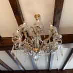 Vintage christallen kroonluchter, Huis en Inrichting, Lampen | Kroonluchters, Ophalen, Gebruikt, Glas, Vintage