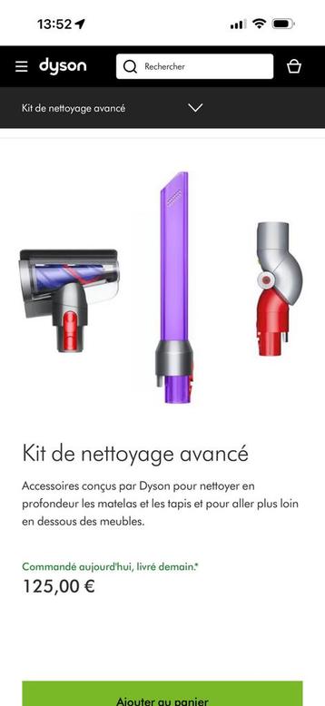 Dyson Kit de nettoyage avancé neuf jamais utilisé beschikbaar voor biedingen