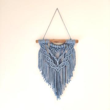 Macramé wanddecoratie / muurhanger - handgemaakt -boho style disponible aux enchères