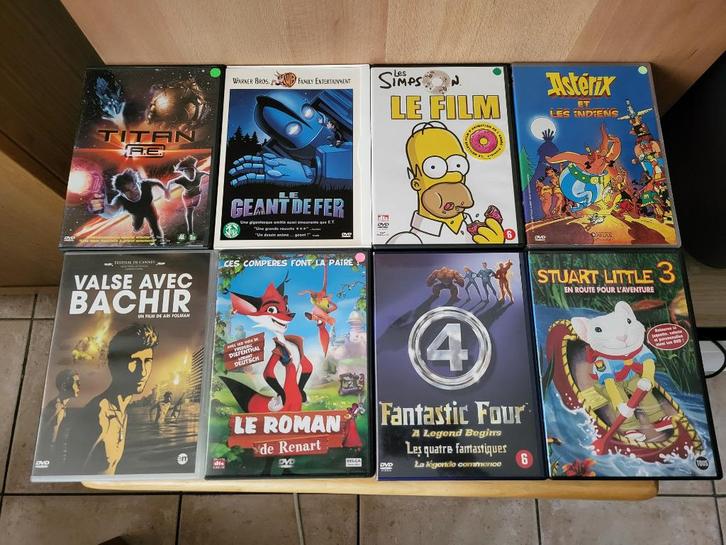 Lot DVD de films d’animation / dessins animés, Cd's en Dvd's, Dvd's | Tekenfilms en Animatie, Ophalen
