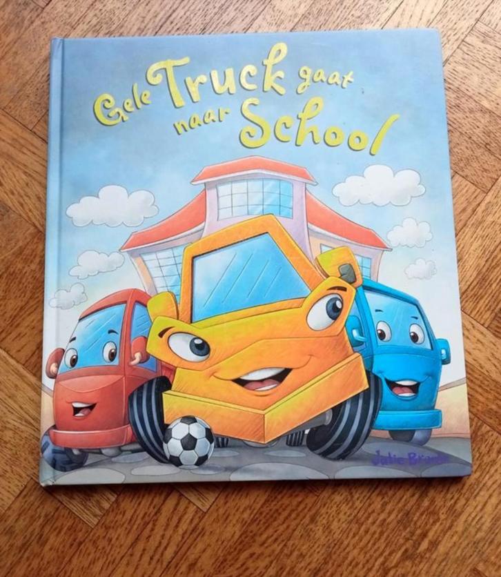 Julie Brante: Gele truck gaat naar school, Boeken, Kinderboeken | Kleuters, Gelezen, Ophalen of Verzenden