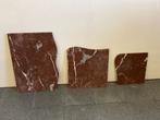 3 stukken roodbruine marmer. 2 cm dikte.  Perfecte staat, Ophalen, Zo goed als nieuw, Overige materialen, Overige typen