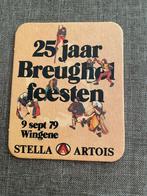 Vieux sous-bock STELLA ARTOIS  25 jaar Breughel feesten, Verzamelen, Ophalen of Verzenden, Gebruikt, Viltje(s), Stella Artois