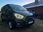 Ford Transit Custum Dubbel cabine 6z.pl. 125kW/170pk 317d.km, Auto's, Voorwielaandrijving, Stof, 4 cilinders, Zwart