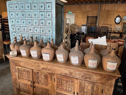 Unieke Mandflessen jaren 70 gebruikt voor Sherry Decoratief, Antiek en Kunst, Antiek | Woonaccessoires, Ophalen of Verzenden