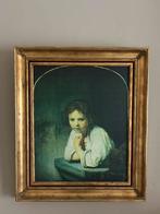 Schilderij met fantastisch mooie gouden kader, Antiek en Kunst, Ophalen