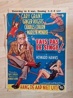 filmaffiche Marilyn Monroe Monkey Business 1952 filmposter, Collections, Enlèvement ou Envoi, Rectangulaire vertical, A1 jusqu'à A3