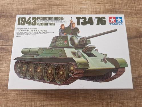 Tamiya T-34/76 1943 Production Model 1/35, Hobby en Vrije tijd, Modelbouw | Auto's en Voertuigen, Zo goed als nieuw, Tank, 1:32 tot 1:50