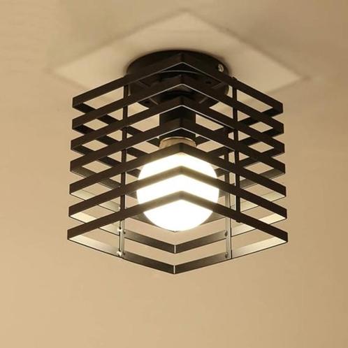 Industriële plafondlamp SNELLE GRATIS ELVERING, Huis en Inrichting, Lampen | Plafondlampen, Nieuw, Metaal, Verzenden
