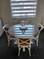 Tafel met stoelen VERKOCHT, Huis en Inrichting, Tafels | Eettafels, Ophalen, Gebruikt, 100 tot 150 cm, Rond