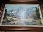 Origineel schilderij – K. Petry – Alpenlandschap, Ophalen
