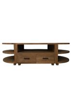 grote teakhouten salontafel 3 delen, Ladnelijke stijl, 150 tot 200 cm, Teakhout, Nieuw