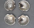 4 verzilverde schaaltjes in schelpvorm, Antiek en Kunst, Ophalen
